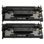 High Yield HP58X Toner Cartridges 2-Pack - Black