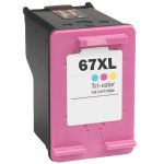 High Yield HP 67XL Ink Cartridge, Color, Single Pack