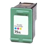 High Yield HP 75XL Tricolor Ink Cartridge, Single Pack