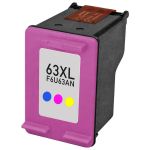 High Yield HP63XL Color Ink Cartridge, Single Pack