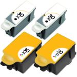 Compatible Kodak 30B 30C Ink Cartridges XL 4-Pack - High Yield: 2 Black, 2 Color