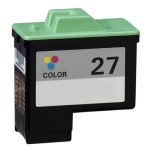 Lexmark 27 Color Ink Cartridge, Single Pack