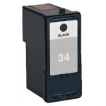 High Yield Lexmark 34 Black Ink Cartridge, Single Pack