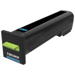 Lexmark 72K10C0 Toner Cartridge Cyan, Single Pack