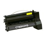 High Yield Lexmark C780H2YG Toner Cartridge Yellow, Single Pack