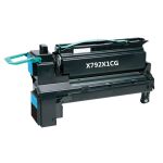 Extra High Yield Lexmark X792X1CG Toner Cartridge Cyan, Single Pack