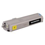 Okidata 46490501 Toner Cartridge Yellow, Single Pack