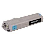 High Yield Okidata 46490603 Toner Cartridge Cyan, Single Pack
