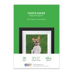 Canvas Photo Paper for Inkjet Printers - 5&quot; x 7&quot; 20 sheets - Resin Coated - 260g