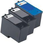 Dell M4646 Ink Cartridges &amp; M4640 Black Ink 3-Pack