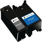 Dell (Series 24) T109N Black &amp; T110N Color 2-pack Ink Cartridges