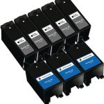 Dell (Series 24) T109N Black &amp; T110N Color 8-pack Ink Cartridges