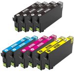 High Yield Epson 812 Series Ink Cartridges XL Combo Pack of 10: 4 Black, 2 Cyan, 2 Magenta and 2 Yellow