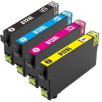 High Yield Epson T812 XL Ink Cartridges Combo Pack of 4: 1 Black, 1 Cyan, 1 Magenta and 1 Yellow