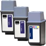 HP 49 Tricolor &amp; HP 29 Black Ink Cartridges 3-Pack