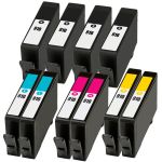 HP 910 Ink Combo Pack of 10: 4 Black, 2 Cyan, 2 Magenta &amp; 2 Yellow