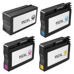 Replacement HP 952XL Combo Pack 4 Ink Cartridges - High Yield: 1 Black, 1 Cyan, 1 Magenta, 1 Yellow