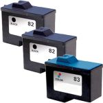 Lexmark #82 Black &amp; #83 Color 3-pack Ink Cartridges