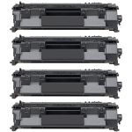 HP 05A (CE505A) 4-pack Black Toner Cartridges