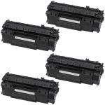 HP 53X (Q7553X) 4-pack High Yield Black Toner Cartridges