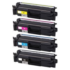 Super High Yield Brother TN815 Toner Cartridges 4-Pack: 1 Black, 1 Cyan, 1 Magenta, 1 Yellow