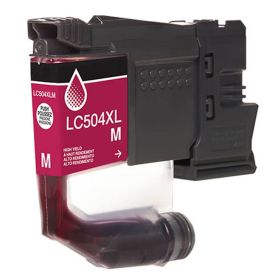 High Yield Brother LC504XL Magenta Ink Cartridge, Single Pack