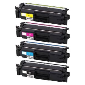 High Yield Brother TN810XL Toner Cartridges 4-Pack: 1 Black, 1 Cyan, 1 Magenta, 1 Yellow
