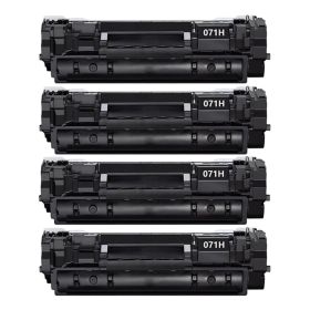 High Yield Canon 071H Cartridges Combo Pack of 4, Black