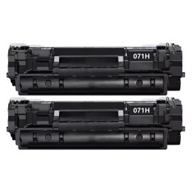 High Yield Canon 071H Toner Cartridges 2-Pack, Black