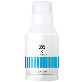 High Yield Canon GI-26 Cyan Ink Bottle, Single Pack