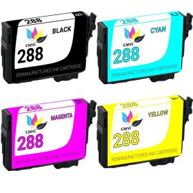 Epson 288 Ink Cartridges 4-Pack: 1 Black, 1 Cyan, 1 Magenta, 1 Yellow