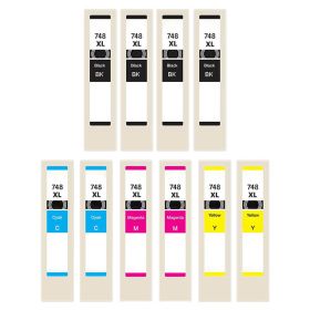 High Capacity Epson 748XL Printer Ink Cartridges Combo Pack of 10 : 4 Black, 2 Cyan, 2 Magenta, 2 Yellow