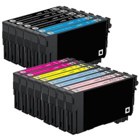 Epson T279 Ink Cartridges 14-Pack: 4 Black, 2 Cyan, 2 Magenta, 2 Yellow, 2 Light Cyan, 2 Light Magenta