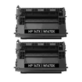 High Yield HP 147X Black Toner Cartridges 2-Pack