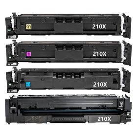 High Yield HP 210X Toner Cartridges Combo Pack of 4