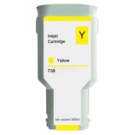 High Yield HP 738 yellow ink cartridge 300ml, Single Pack