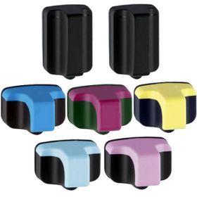 6-Pack HP 02 Compatible Ink Cartridge Combo For Photosmart C7280 C8180 3310 8230