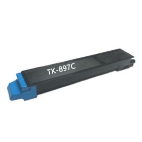 Kyocera TK-897C Toner Cartridge Cyan, Single Pack