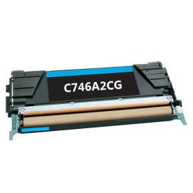 Lexmark C746A2CG Toner Cartridge Cyan, Single Pack