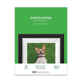 Premium 8.5x11 Bark Inkjet Photo Paper - 20 sheets