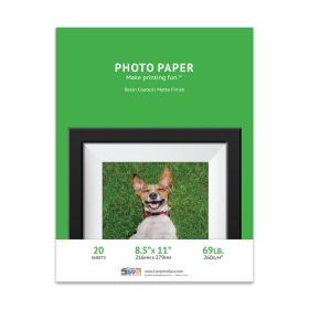 8.5 x 11 Matte Photographic Paper - 20 Sheets