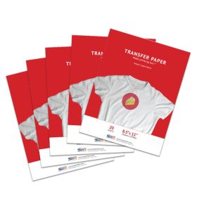 8.5x11 Iron-on Transfer Paper (Light) - 100 Sheets