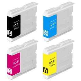 Brother LC51 Black & Color 4-pack Ink Cartridges