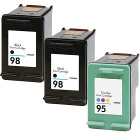 HP 98 Black & HP 95 Color 3-pack Ink Cartridges