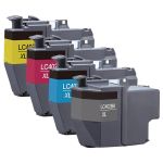 High Yield Compatible Brother Ink LC402XL Cartridges Combo Pack of 4: 1 Black, 1 Cyan, 1 Magenta, 1 Yellow