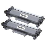 High-Yield Brother TN830XL Toner Cartridges Black: 2-Pack
