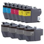 High Yield Compatible Brother LC-402XL Ink Cartridges Combo Pack of 10: 4 Black, 2 Cyan, 2 Magenta, 2 Yellow