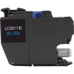 High Yield Brother LC3017C Ink Cartridge XL Cyan, Single Pack