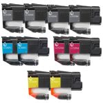 Brother LC501 Printer Ink Cartridges Combo Pack of 10: 4 Black, 2 Cyan, 2 Magenta, 2 Yellow