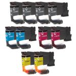 Compatible Brother LC504 Printer Ink Cartridges Combo Pack of 10: 2 Black, 2 Cyan, 2 Magenta, 2 Yellow